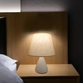 thumbnail image 5 of Dvruxg Small Table Lamp, Wooden Bedside Lamp with Lampshade, Space-Saving Nightstand Lamp for Room Bedroom Living Room(White), 5 of 5