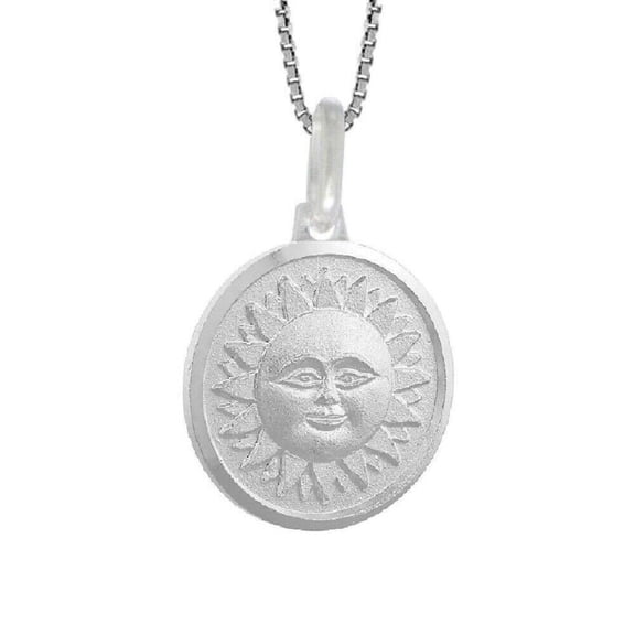 925 Sterling Silver Necklace w/ SUN Pendant Charm