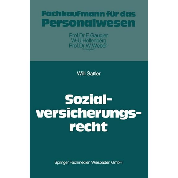 Das Recht Der Sozialversicherung, (Paperback)