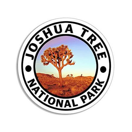 4x4 inch Round JOSHUA TREE National Park Sticker (hike travel