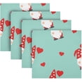 thumbnail image 3 of Coolnut Pink Lovely Elf Dwarf Cloth Napkins Set of 6, Durable Printed Washable Table Napkins for Valentines, Weddings, Dinners Parties Home Decor, 20 x 20 Inch Washcloth Gift, 3 of 7