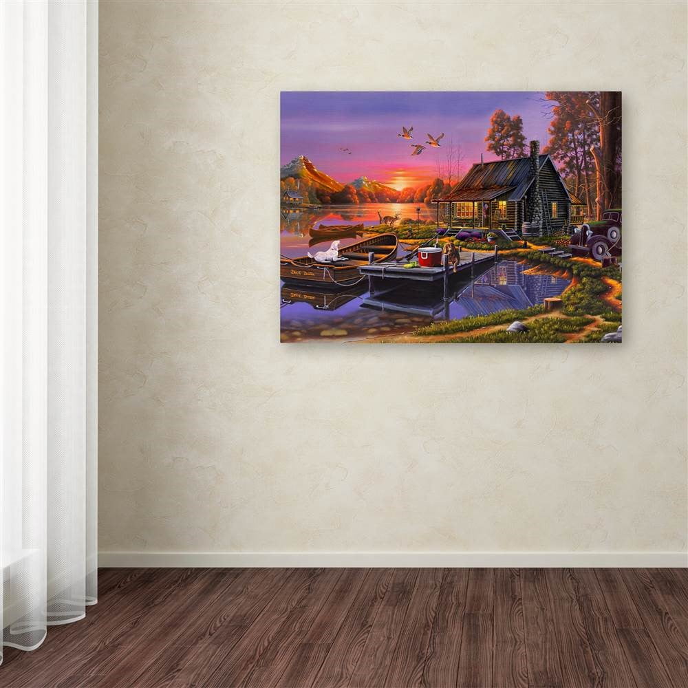 Trademark Fine Art 'Country Christmas' Canvas Art by Geno Peoples