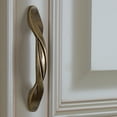 thumbnail image 4 of GlideRite 3 in. Center Twisted Cabinet Pull Hardware Handle, Antique Brass, Pack of 5, 4 of 5