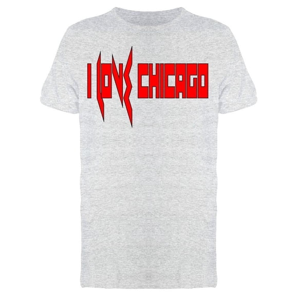 I Love Chicago Slogan Tee Men's -Image by Shutterstock