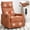 Orange, variant on MAYEERTY Orange Heat Massage Recliner Chair, 360° Swivel Rocker 27"x36"x40" for Living Room