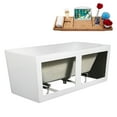 thumbnail image 3 of 55" Streamline B-372-132-BGM Soaking Freestanding Tub and Tray With Internal Drain in Brushed GunMetal, 3 of 10