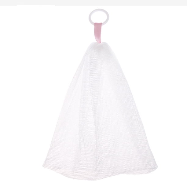 Red de espuma con anilla de estilo japonés para limpiador facial, jabón, bolsa de espuma para champú, jabón facial, jabón para platos, generador de espuma rápido para el hogar, viajes, baño y cocina.