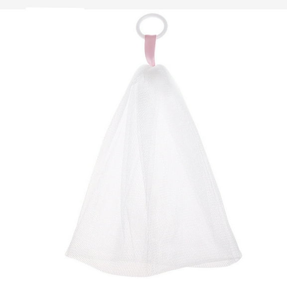 Vikakiooze Japanese Style Pull Ring Lathering Net Facial Cleanser Lathering Net Cleansing Soap Soap Lathering Foam Net Lathering Bag