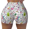 thumbnail image 2 of Picia Fun Animal with Unicorn Printed Workout Shorts for Women Seamless Scrunch Butt Lifting High Waisted Yoga Gym Booty Running Moisture-wicking Short Pants-, 2 of 9
