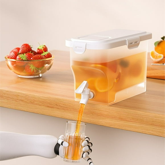 Boovnll Drink Dispenser, Large Capacity with Faucet and Lid Drink Dispensers for Parties Convenient Hygienic Easy Operate Suit Home Office Outdoor Wedding Party Beverage Dispenser