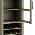 thumbnail image 6 of Simpli Home Avalon 12-Bottle SOLID WOOD 23-inch-Wide Contemporary High Storage Wine Rack Cabinet in Distressed Grey, 6 of 12