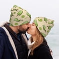 thumbnail image 5 of Lsque Kiwi Ice Cream Pattern Knitted Beanie, Unisex Winter Hat, Knit Hat Winter Beanies Thick Fisherman Beanies Cuffed Plain Skull Caps, 5 of 6