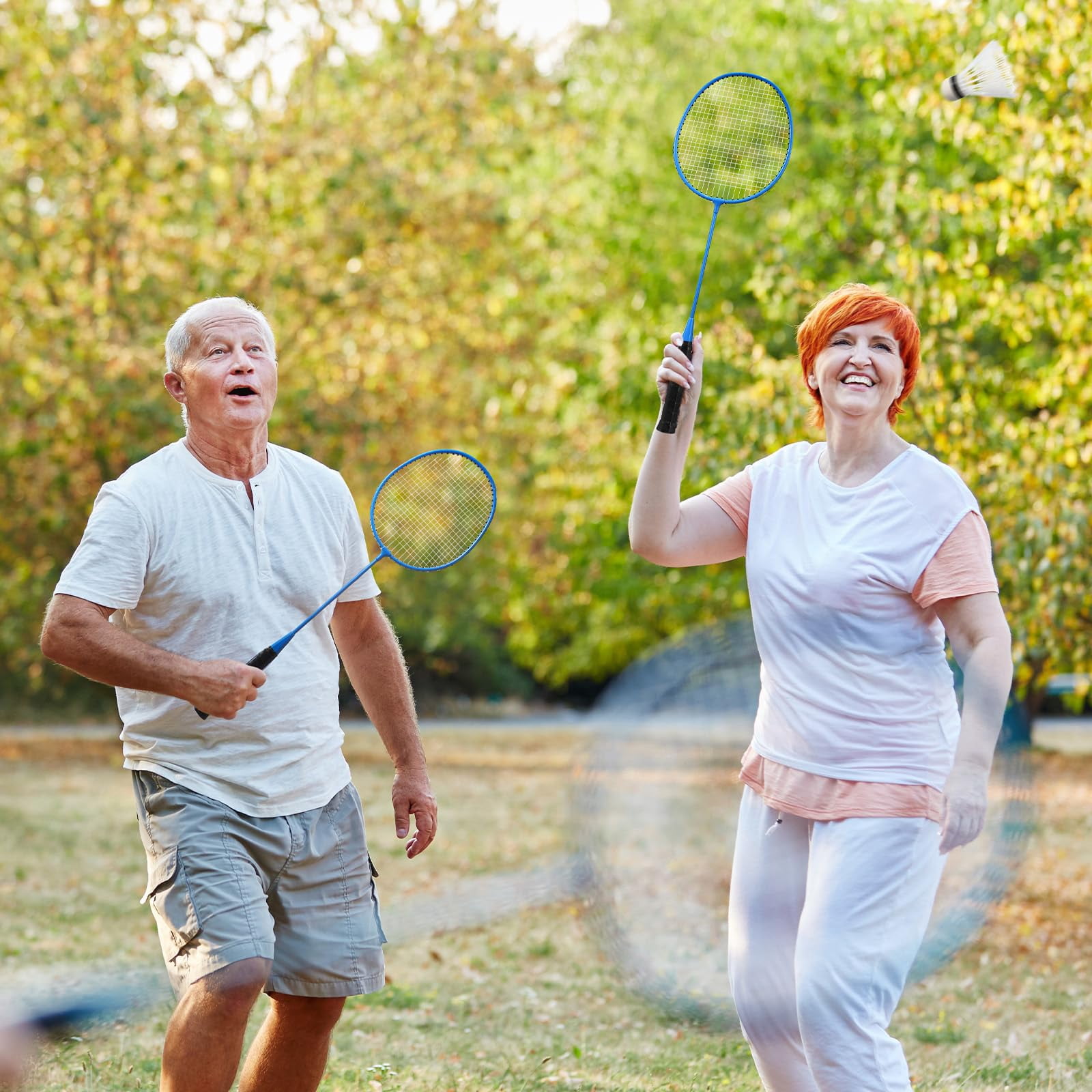 Badminton Rackets Set With Shuttlecocks Racquets For Adult And Lightweight Teenagers Shuttlecock Backyard Gym Beach Outdoor Games