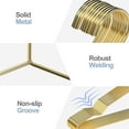 thumbnail image 6 of SPECILITE Metal Hangers 30 Pack , Strong Wire Clothes Hangers with Notches, Space Saving, Shiny Gold, 6 of 9