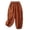 Glisme Orange163, variant on Glisme Casual Pants For Women Harem Pants Cropped Trousers With Elastic Waist And Side Pockets Comfortable Loose Fit Relaxed Ankle Pants For Everyday Wear Light Gray Trousers Regular Fit