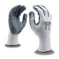 thumbnail image 2 of 12-Pack of Cordova 6891S Cor-Touch Foam II 13-Gauge Work Gloves, White Nylon Shell, Gray Foam Nitrile Palm Coating, Small, 2 of 3