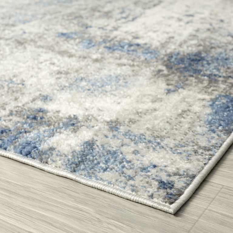 Chelsea Contemporary Abstract 5'3'' x 7'3'' Navy and Blue