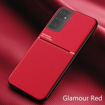 Dteck Case For Samsung Galaxy S21 Ultra 6.8-inch,Luxury Shockproof Rubber Silicone TPU Protector Ultra Slim Hybrid Business Back Phone Cover,Red
