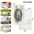thumbnail image 6 of Yayeee 2 Pack Hand Towels for Bathroom 100% Cotton 16" x 28" Soft Absorbent Kitchen Towel, Beige Astronaut Space, 6 of 7