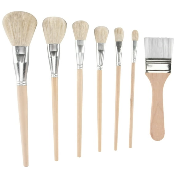 Mop Brush for Acrylic Painting, Versatile Blending Paint Brushes Painting Goat Hair Se pwm25