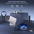 thumbnail image 7 of Mini Portable Projector, Smart Projector with Android TV 11, WiFi 6, Bluetooth 5.0, 160 ANSI, 8K Support, Motorized Focus & Intelligent Keystone Correction, 7 of 7