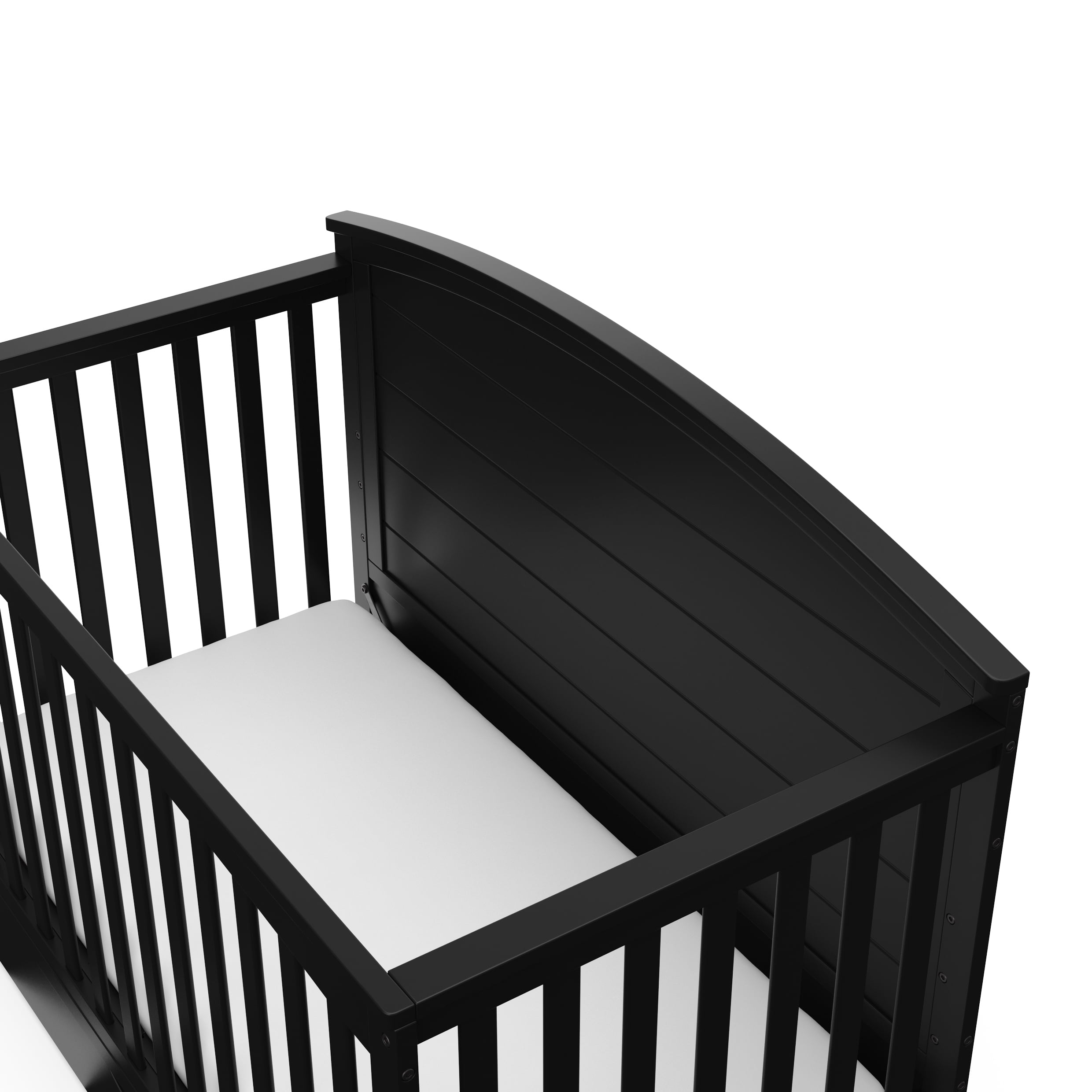 Graco Bellwood 5-in-1 Convertible Baby Crib with Drawer, Black