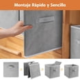 thumbnail image 4 of Cajas de Almacenamiento Plegables de Tela, Cubos de Almacenamiento 28 cm, Juguetero Organizador Infantil para Niños, Cajas Organizadoras Contenedores para Clósets, Cajas para Ropa（10pcs）, 4 of 14
