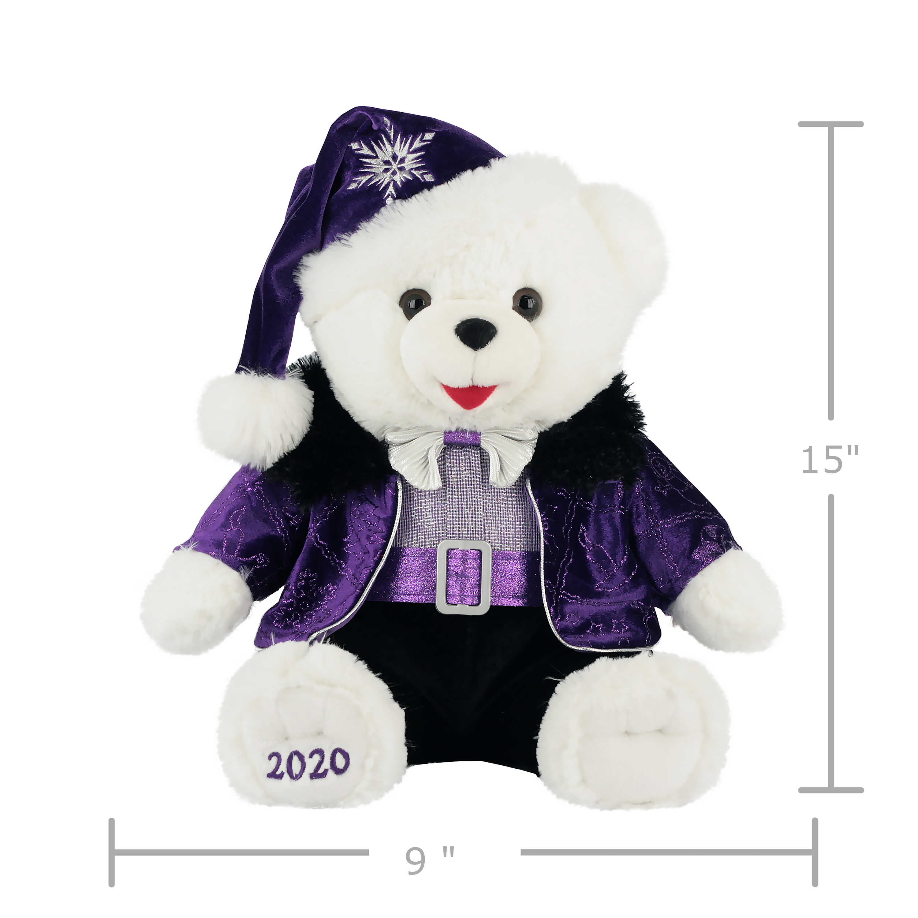 Details about   2020 Little Snowflake 12” Brown Teddy Bears Girl Plush Holiday Christmas AR188 
