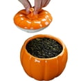 thumbnail image 1 of Pumpkin Cookie Jar: Sealed Ceramic Container, Autumn Candy Storage, Christmas Decoration Accessory, Thanksgiving Kitchen, Glaze Accelerated Air Canister,S, 1 of 9