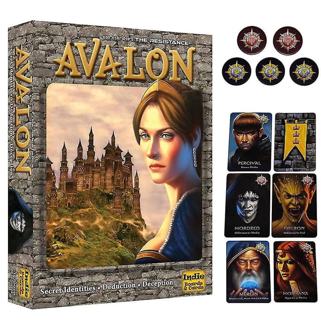 The Resistance Avalon Card Game Indie Board & Cards Social Deduction Party Strategy Cards Game Board Game