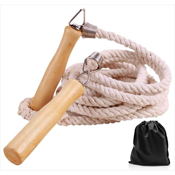 Skipping Rope, 16ft22.9ft32ft Long Jump Rope with Wooden Handle for