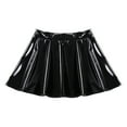 thumbnail image 5 of YONGHS Women's Glossy Latex Leather Short Mini Skirt Pole Dance Raves Clubwear Costumes Black 4XL, 5 of 7