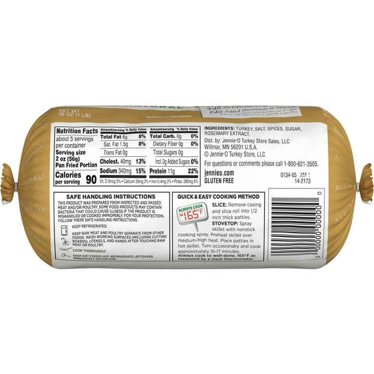 JENNIE-O Fresh Lean Ground Turkey Sausage, All-Natural, Minimally