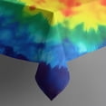 thumbnail image 4 of Colorful Rainbow Tie Dye Spiral Pattern Rectangle Tablecloth 60"x120",Waterproof Polyester Rectangle Table Cloth, Wipeable Spillproof Polyester Tablecloth for Dining, Camping, Indoor and Outdoor, 4 of 6