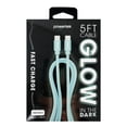 thumbnail image 6 of Liquipel Powertek Glow in the Dark USB-C to USB-C - Blue, 6 of 7