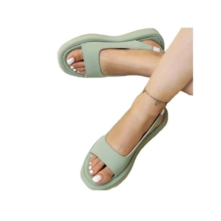 

Colisha Women Casual Shoes Comfort Sandals Slip On Flat Sandal Office Lightweight Shoe Summer Slides Green 7