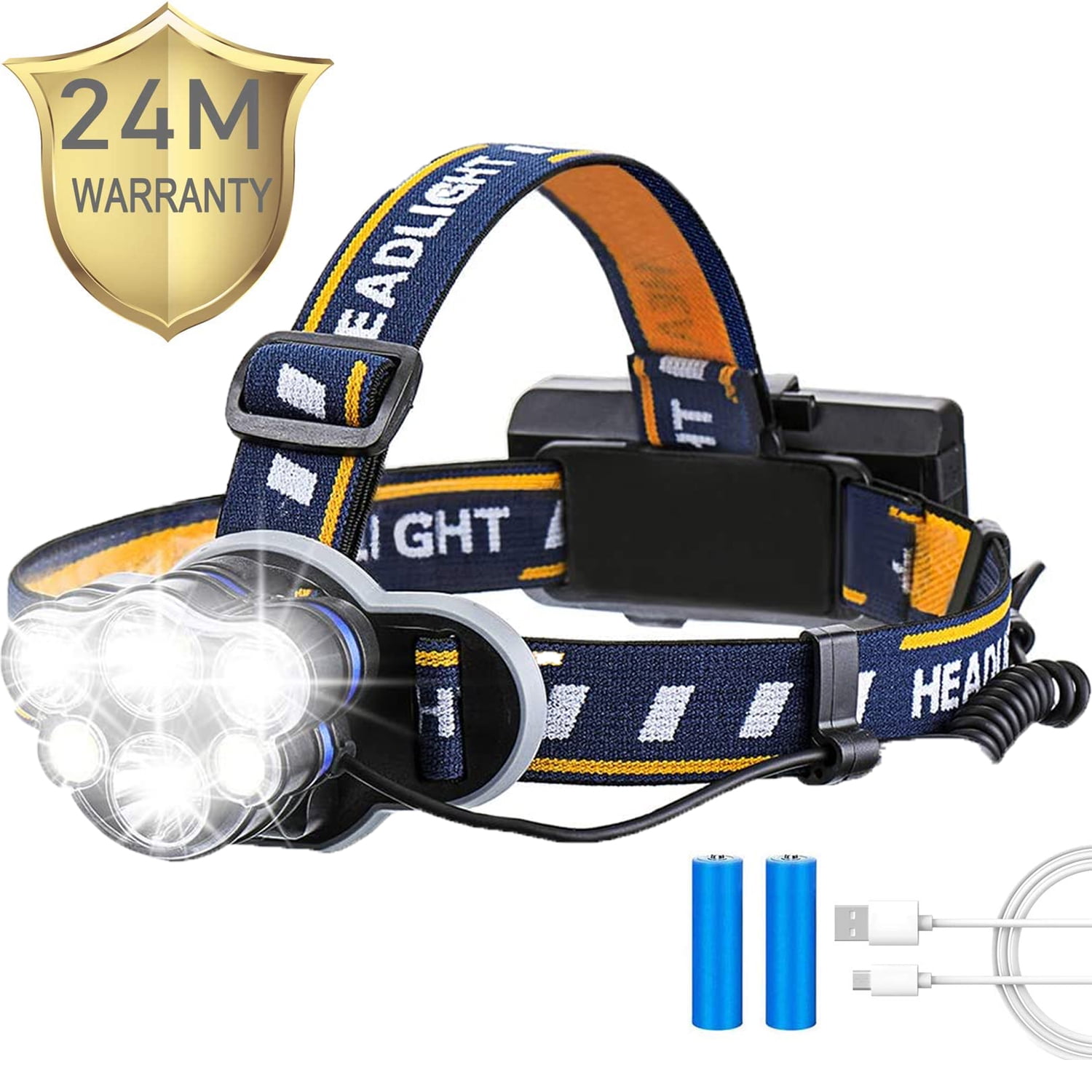 Headlamp,Headlight,Hard Hat Light 13000 