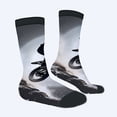 thumbnail image 2 of Four Seasons Universal Socks (2 Pairs) - Unisex Trendy Mixed Color Socks with Dynamic Motorbike Jump Design Action - Packed Style, 2 of 5
