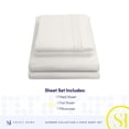 thumbnail image 4 of Juego de sábanas Sweet Home Collection 1800 Supreme Twin XL Ivory, 4 of 6