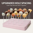 thumbnail image 3 of 20-Hole Cake Pop Stand with Sticks, Bags, and Gold Twist Ties – White Lollipop Holder Display for Cake Pops, Candy Pops, Parties and Dessert Tables, 3 of 7
