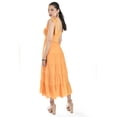 thumbnail image 3 of Vestido midi con detalle smock Roman Fashion /Juvenil, 30105 (Naranja) naranja M, 3 of 5