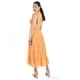 thumbnail image 3 of Vestido midi con detalle smock Roman Fashion /Juvenil, 30105 (Naranja) naranja M, 3 of 5
