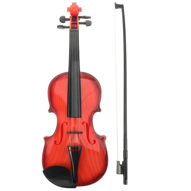 KAKOWELY 1 Set Realistic Violin Plaything Simulated Music Violin Toy with Sound Performance Music Instrument Prop for Kids No Battery,15.35X"X5.31"X2.17"