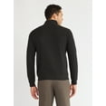 thumbnail image 3 of Athletic Works Men's and Big Men's Waffle Quarter Zip Pullover, Sizes S-3XL, 3 of 5