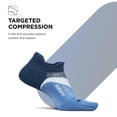 thumbnail image 3 of Feetures Elite Light Cushion No Show Tab Ankle Socks - Sport Sock with Targeted Compression - Blue Wave , X-Large (1 Pair), 3 of 7