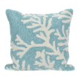 thumbnail image 2 of Liora Manne Frontporch Coral Indoor Outdoor Decorative Pillow Navy, 2 of 2