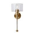 thumbnail image 2 of Zane 1-Light Soft Gold Wall Sconce with Clear Glass - Soft Gold, 2 of 3