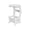 🍒 White_New#7483, variant on White Bedside Table Mini Coffee Table Sofa Side Table Small Bedroom Nightstand PVC Storage Cabinet Modern Space Saving 44x27x22cm