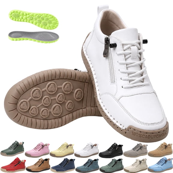 Women's Handmade Urban Comfortable Orthopedic Zipper Sneakers