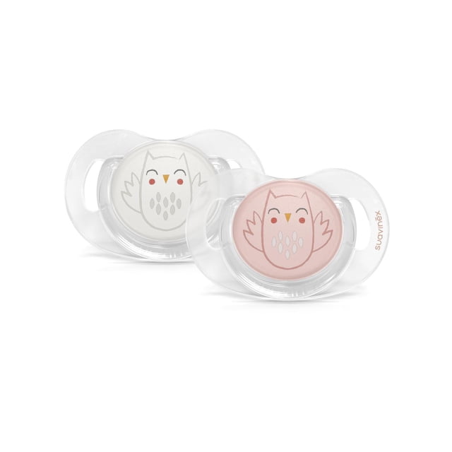 Suavinex, Chupete, 0-6 Meses, 2 Pack, Rosa/Beige